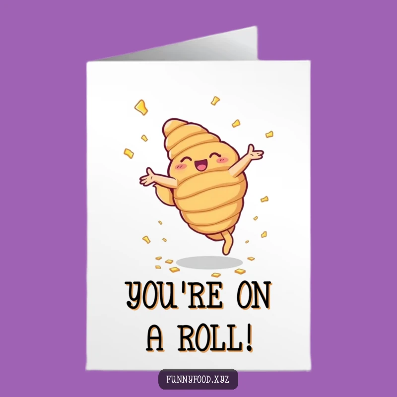 Free Printable Croissant Congrats Card - Funny Downloadable Celebration!