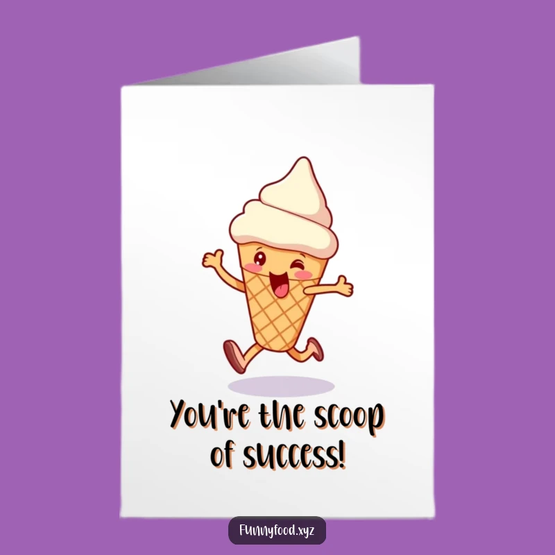 Free Printable Ice Cream Congrats Card: Happy Skip Celebration, Hilarious Downloadable