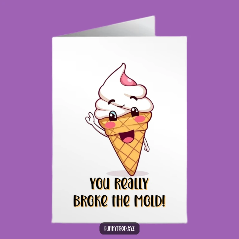 Free Printable Ice Cream Congrats Card: Sweet Downloadable Gift for Chill Success