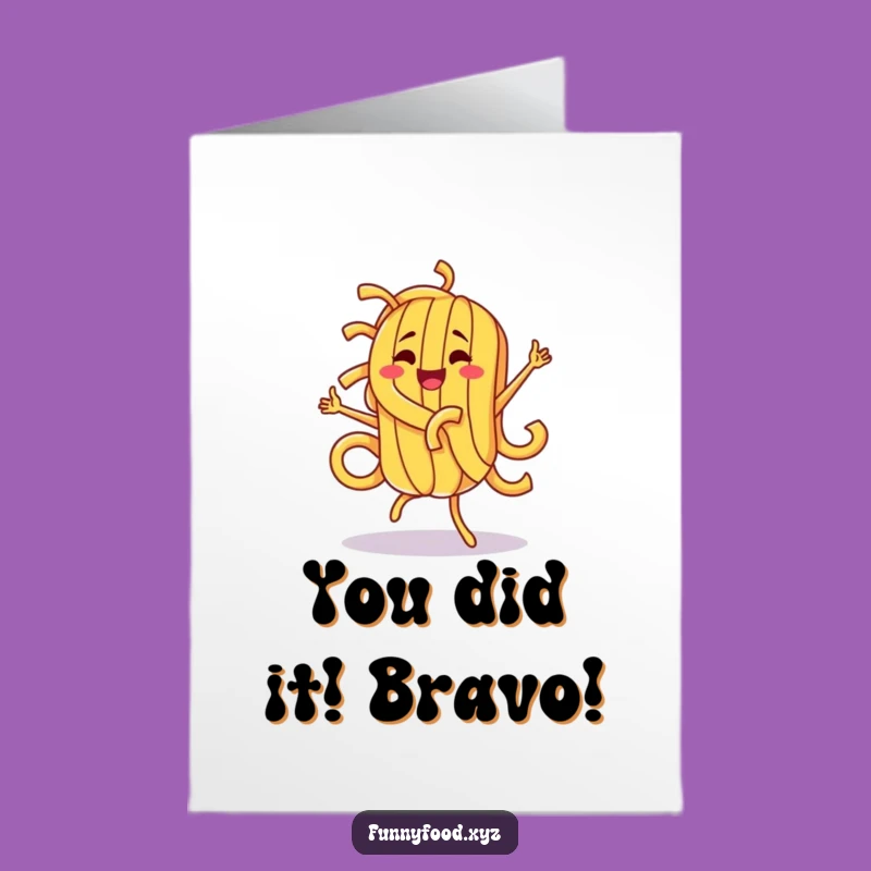 Free Printable Pasta Dance Card: Funny Congrats Downloadable Gift