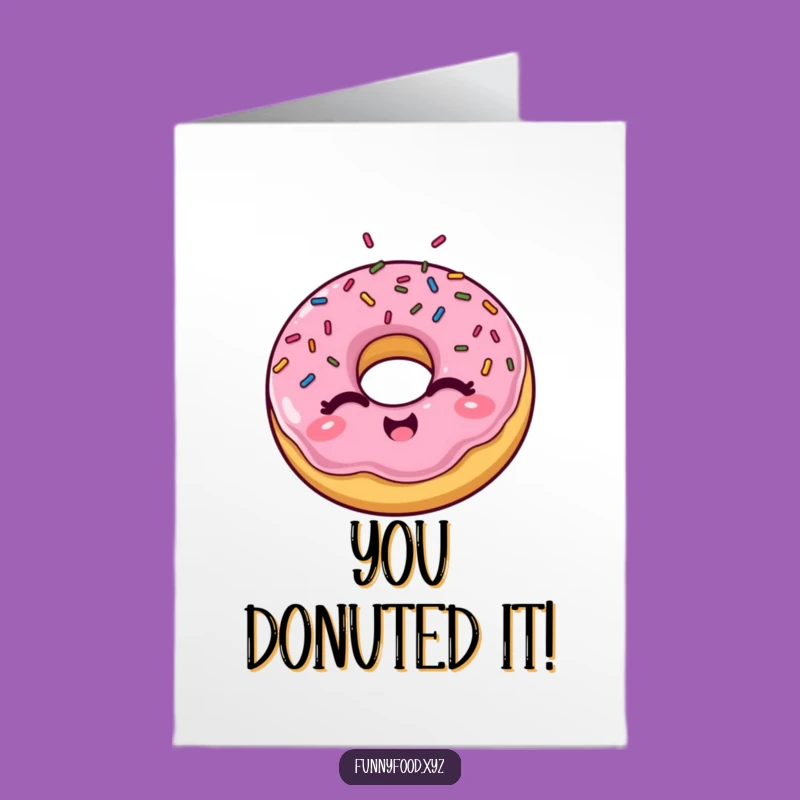 Free Printable Winking Donut Congrats Card: Hilarious Downloadable Gift for Any Success