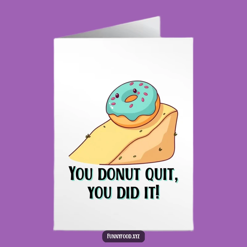 Free Printable Donut Congrats Card: Rolling Success Greeting, Hilarious Downloadable