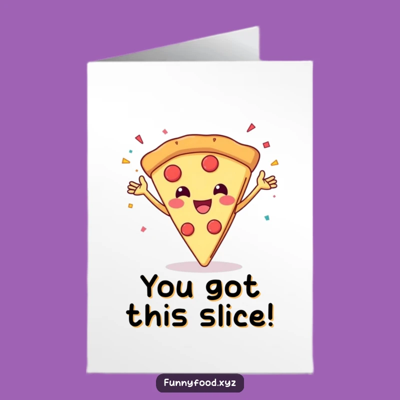 Free Printable Congrats Card: Pizza Party Success, Easy Download