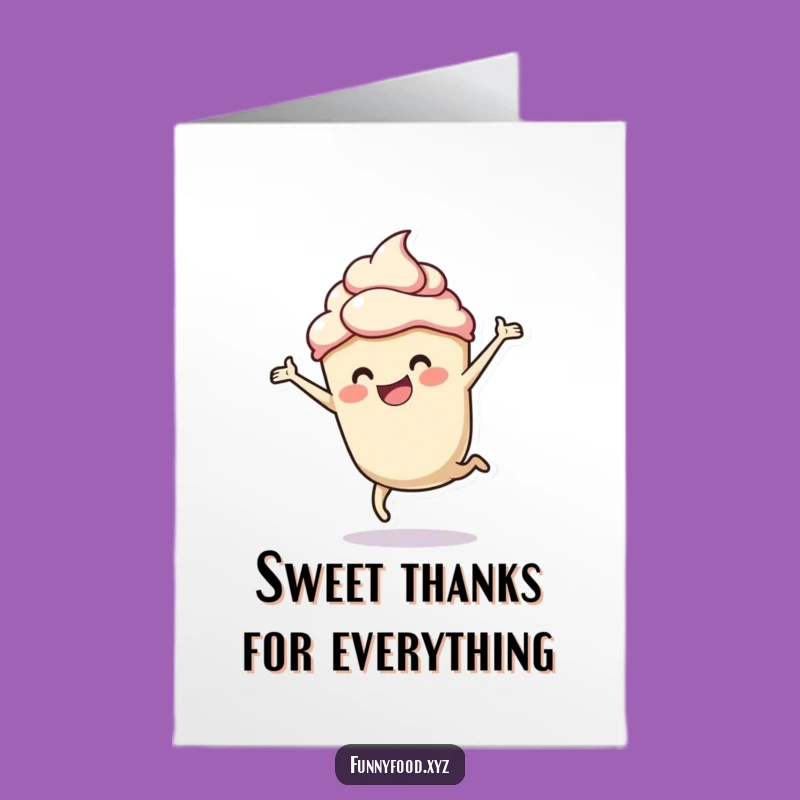 Free Printable Thank You Card: Cupcake Cartwheel Thanks, DIY Gratitude