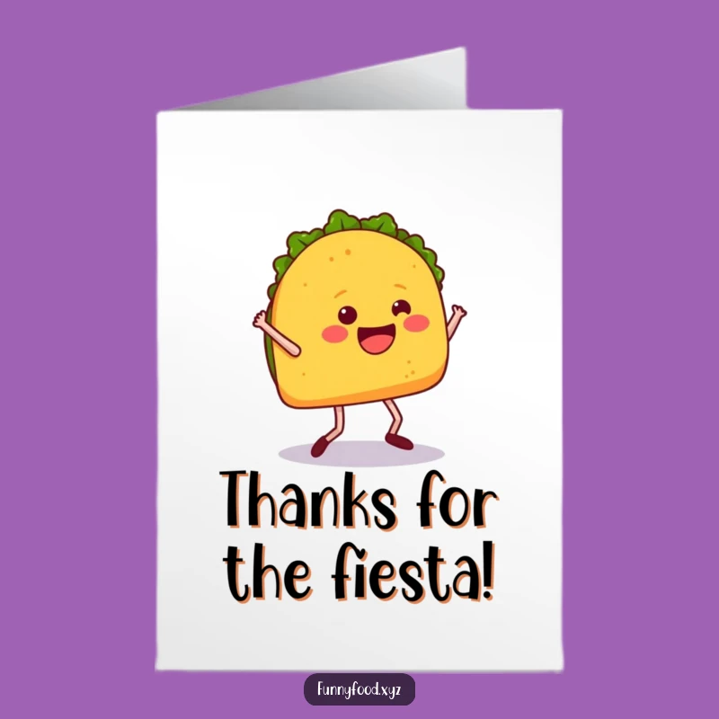 Free Printable Thank You Card: Taco's Dance of Gratitude - Downloadable!