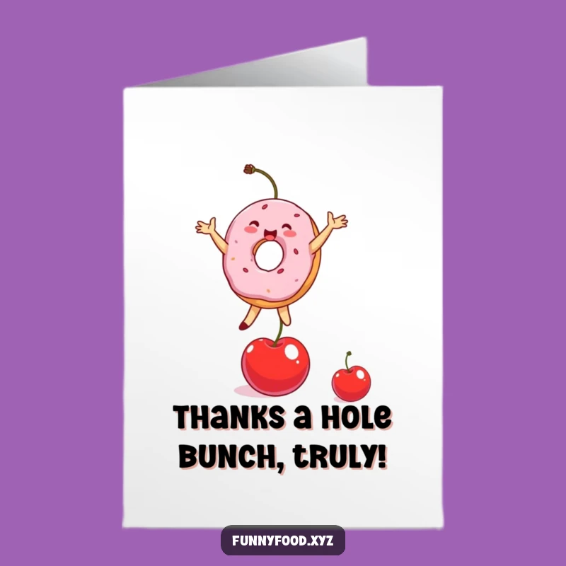 Free Printable Donut Thank You Card: Sweet Downloadable Gift of Gratitude