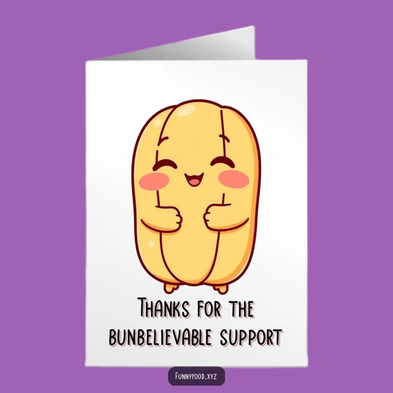 Free Printable Thank You Card: Warm Hugging Hot Dog Bun, Funny Downloadable Note!