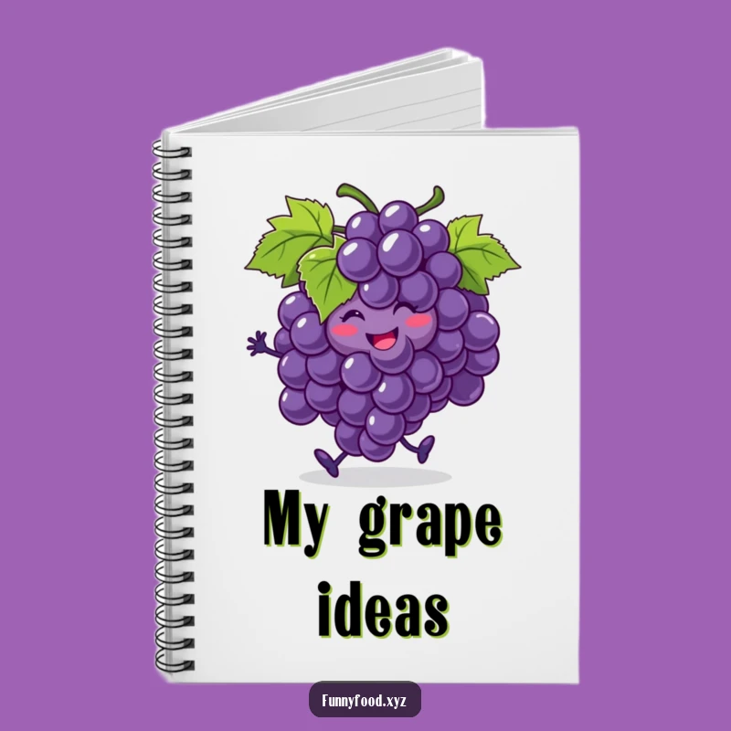 Funny Grapes Jigging Notebook - Hilarious Journal for Fruity Ideas