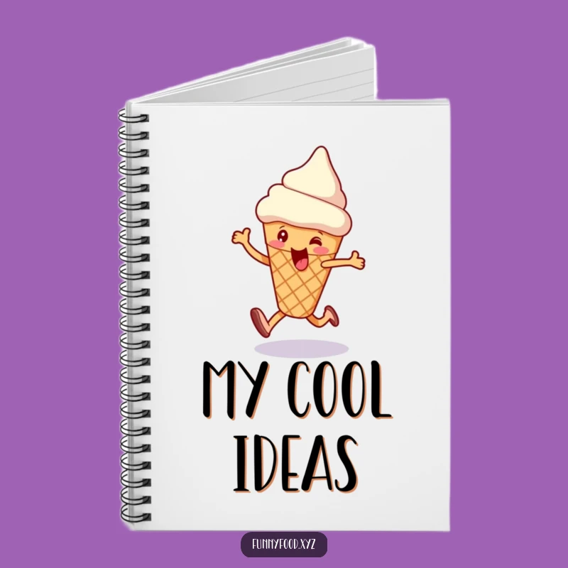 Funny Ice Cream Skip Notebook: Jot Down Your Sweetest Ideas