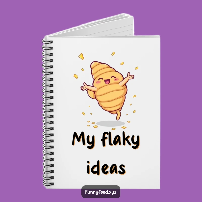 Funny Croissant Cartwheel Notebook: Jot Down Sweet Ideas
