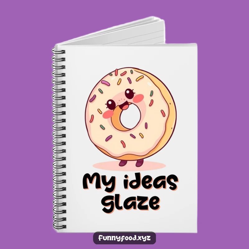 Funny Donut Cartwheel Notebook: Jot Down Ideas With Sprinkles, Gift