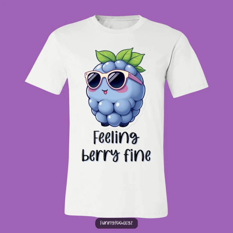 Funny Blueberry Sunglasses T-Shirt: Wear the Coolest Berry Around!