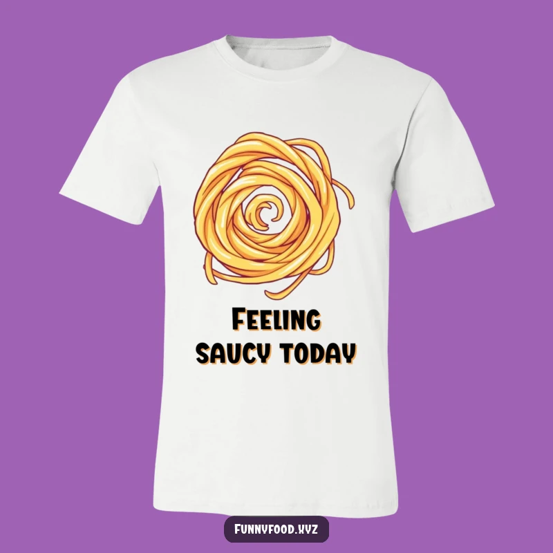 Funny Playful Pasta Swirl T-Shirt - Hilarious Foodie Shirt for Pasta Fans
