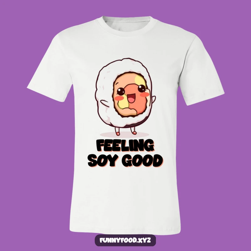 Funny Sushi Shuffle T-Shirt: Wear Your Moves with Hilarious Foodie Style