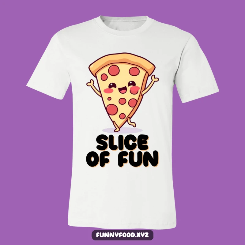 Funny Pizza Dance T-Shirt: Joyful Slice Grooving, Comfy & Hilarious Apparel