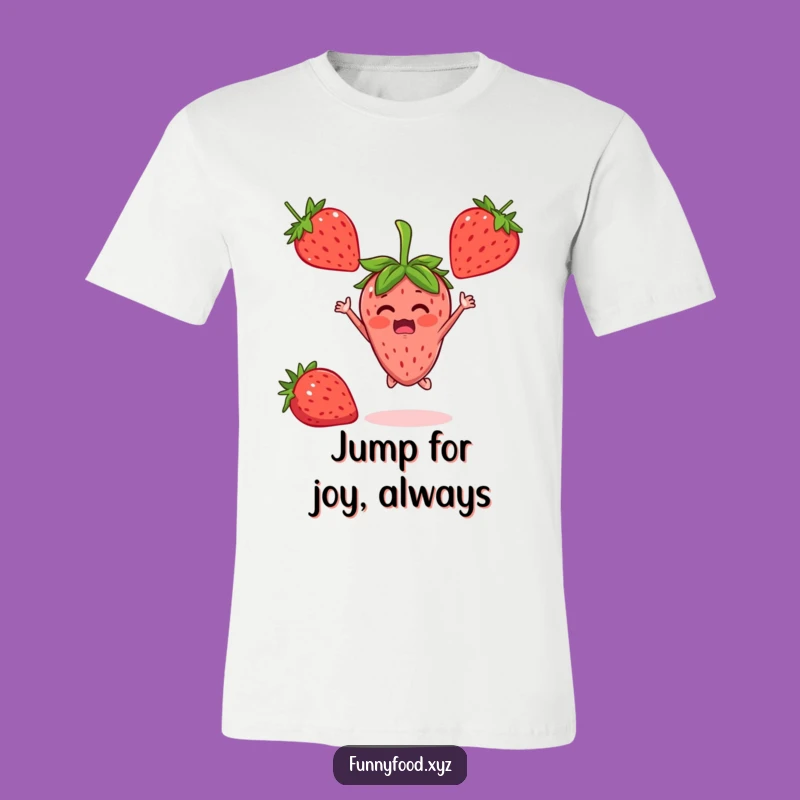 Funny Strawberry Jumper Shirt: Whimsical Fruit Apparel for Spreading Happiness