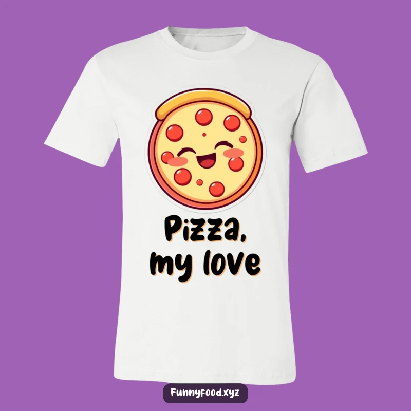 Funny Pizza Slice T-Shirt - Winking & Cheesy, Hilarious Foodie Apparel, Great Funny Gift
