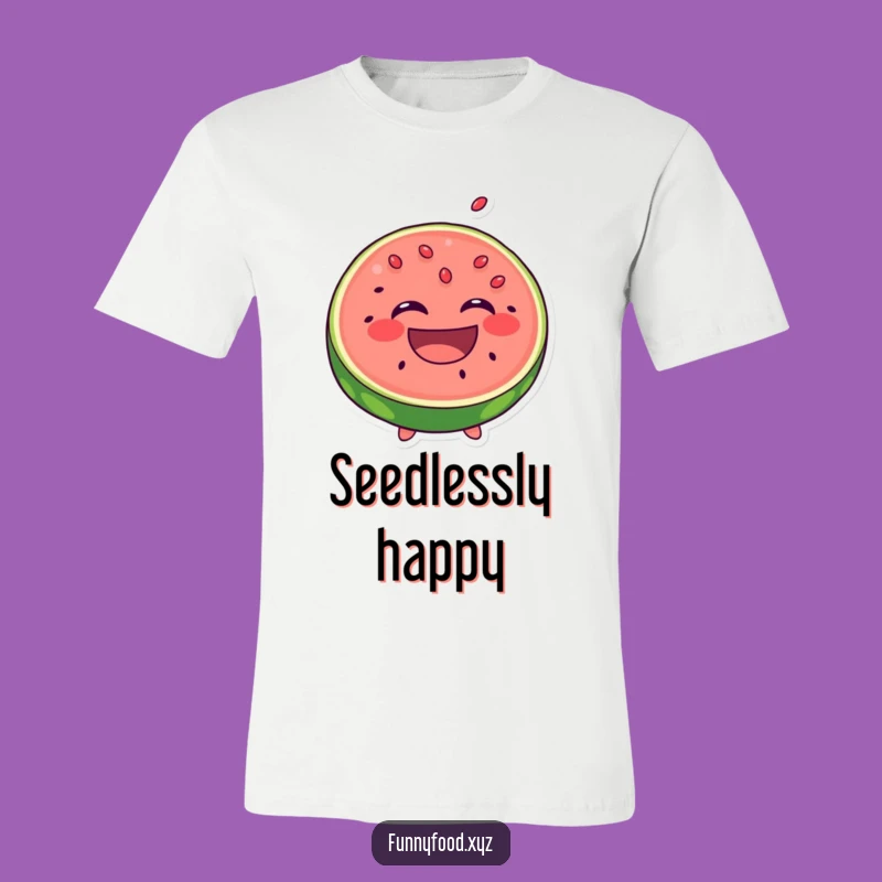 Funny Laughing Watermelon T-Shirt - Juicy Humor, Hilarious Fruit Tee