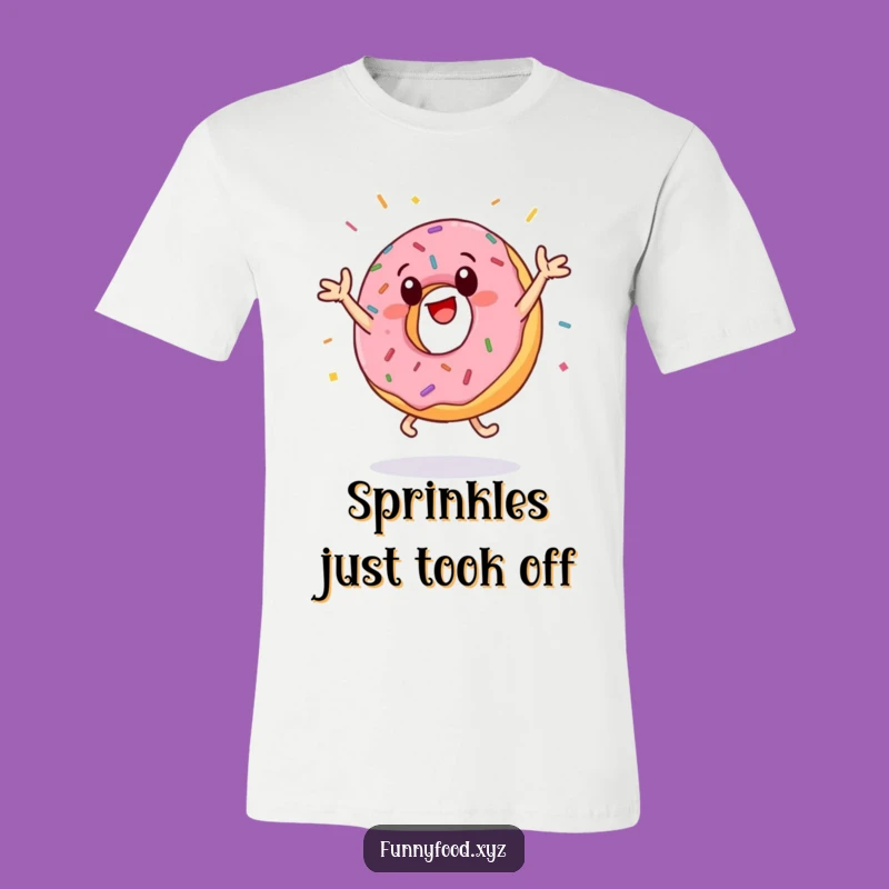 Funny Donut Jumping Jacks T-Shirt - Hilarious Sprinkled Treat Tee for Laughs