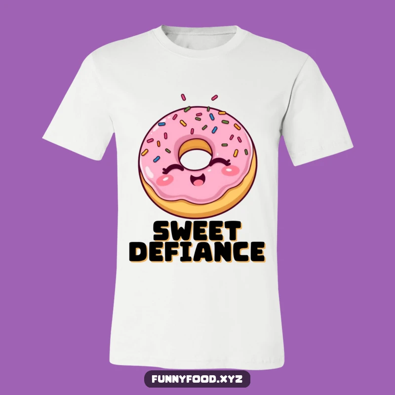 Funny Winking Donut Tee, Sprinkle Explosion - Hilarious Cartoon Apparel!