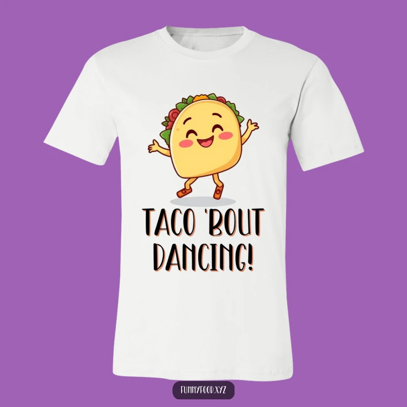 Funny Salsa Dancing Taco T-Shirt, Hilarious Mexican Food Graphic Tee