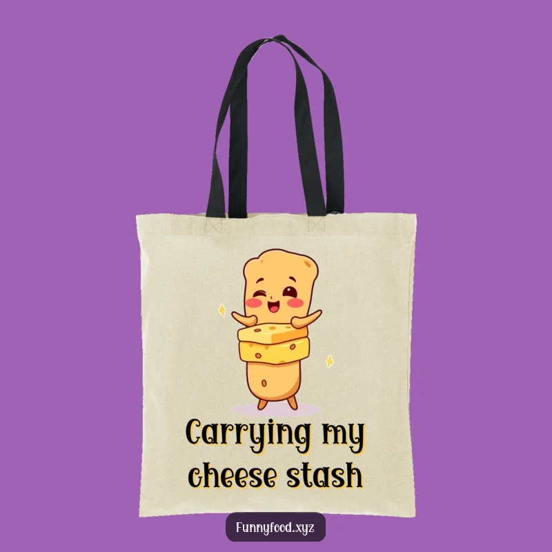 Funny Baguette Cheese Tote Bag: Carry Your Essentials with a Smile