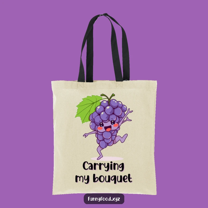 Funny Grapes Gymnastics Tote Bag - Carry Your Fitness Gear