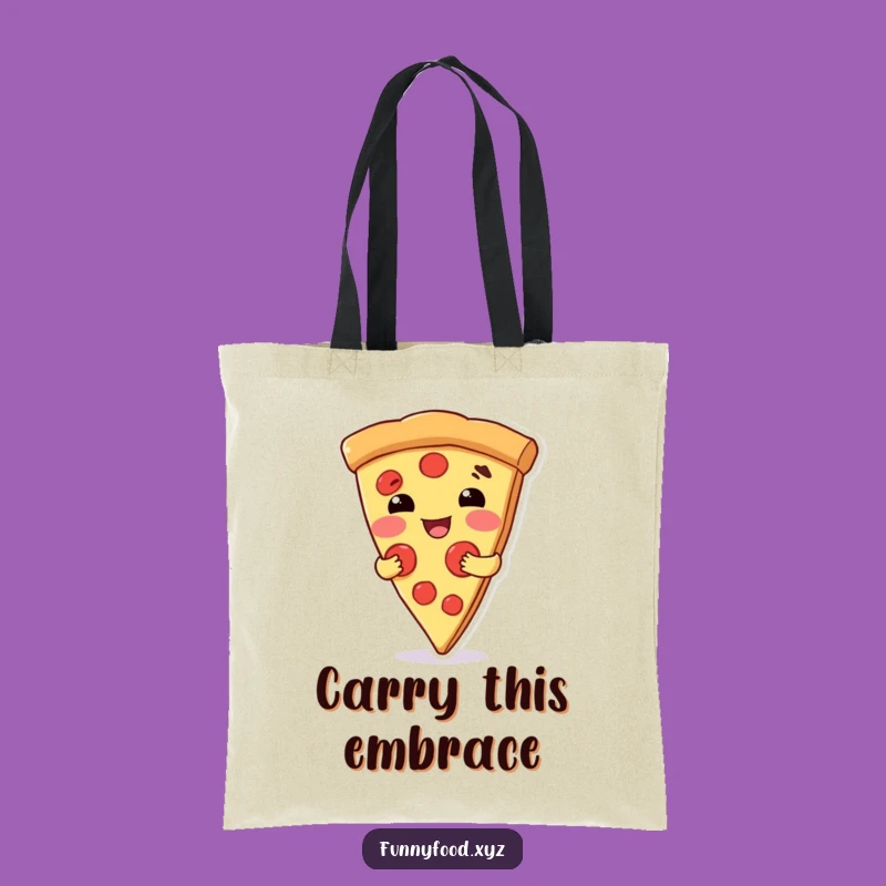 Funny Pizza Hug Tote Bag - Carry Comfort and Style Everywhere