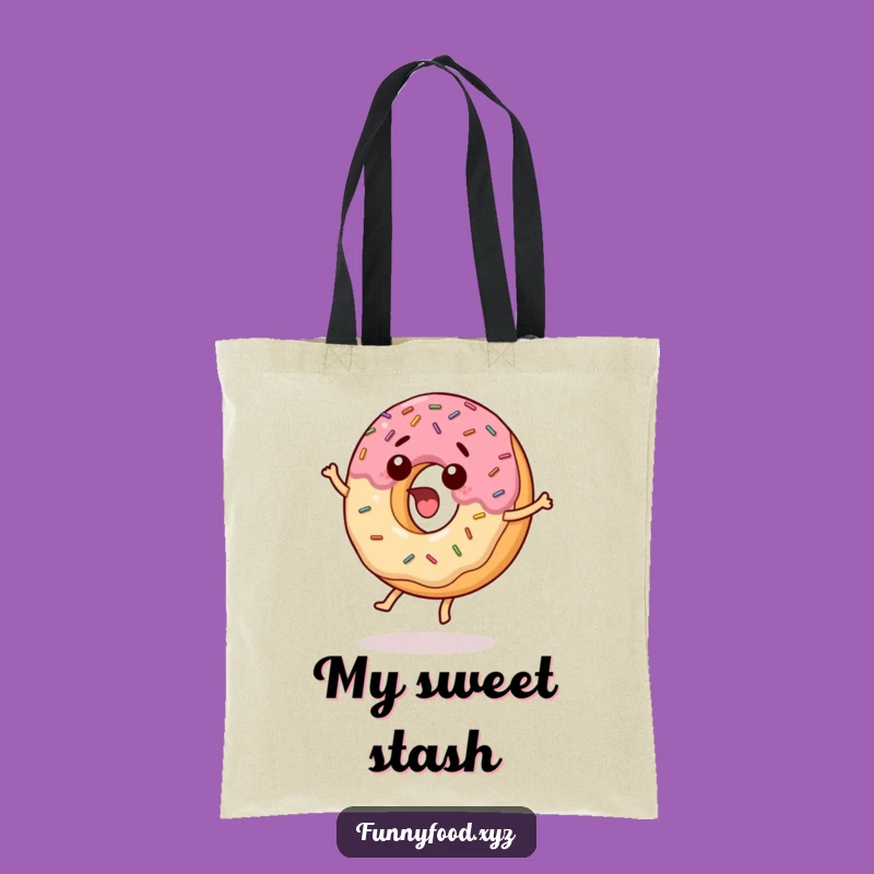 Funny Surprised Donut Tote Bag: Carry Your Treats and Smiles